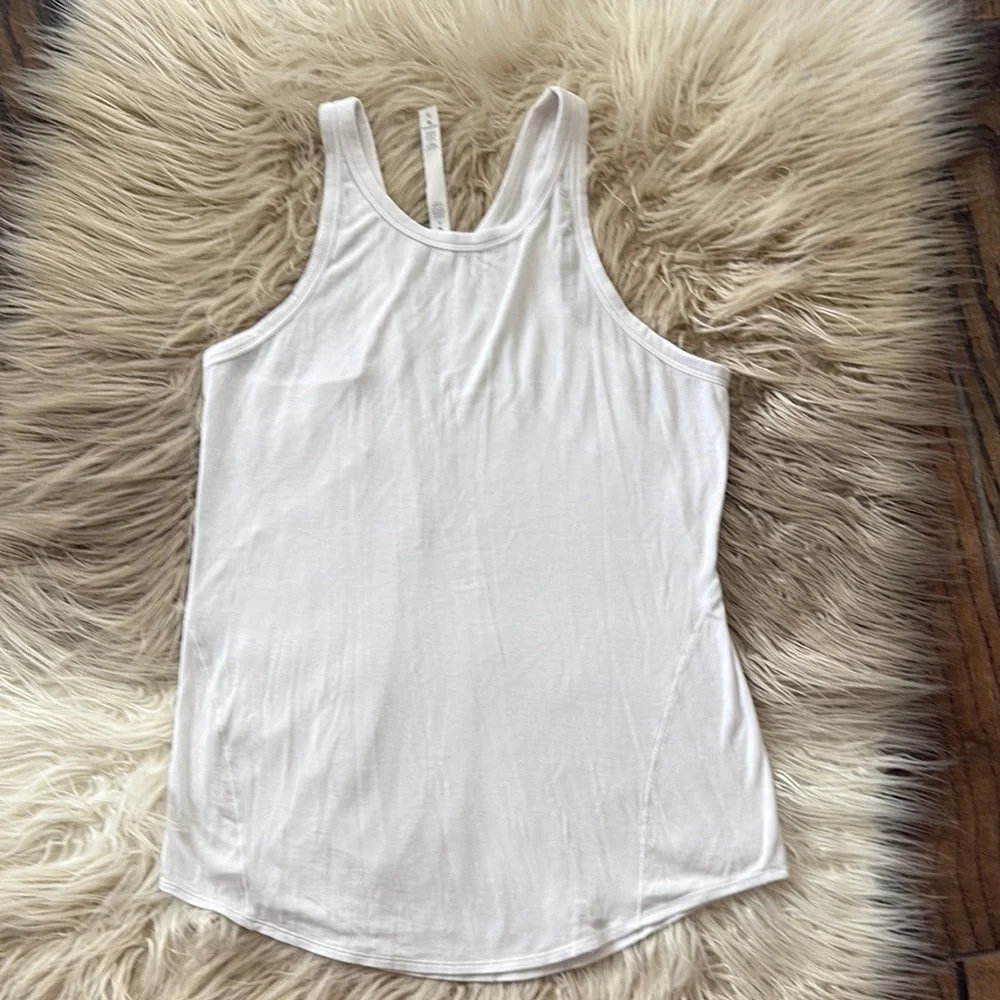 lululemon athletica White Racerback Tank Top